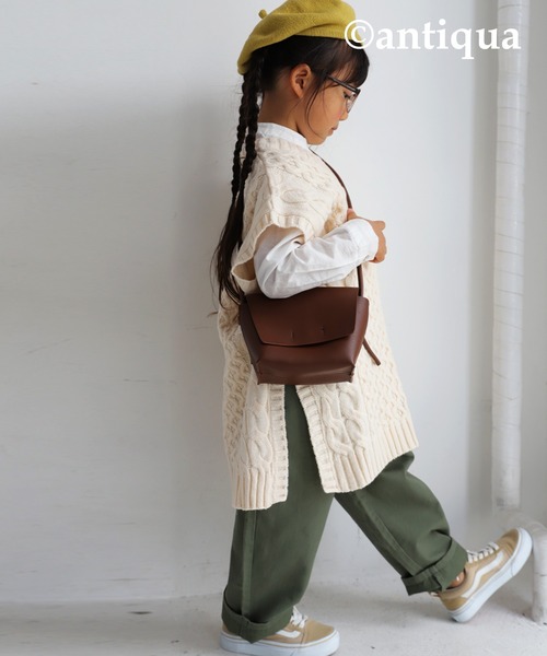 antiqua（アンティカ）の「ミニショルダーバッグ（ショルダーバッグ・レディース・ブラウン/ブラック・FREE）」の12枚目の写真