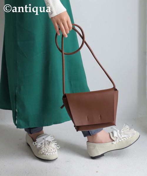 antiqua（アンティカ）の「ミニショルダーバッグ（ショルダーバッグ・レディース・ブラウン/ブラック・FREE）」の13枚目の写真