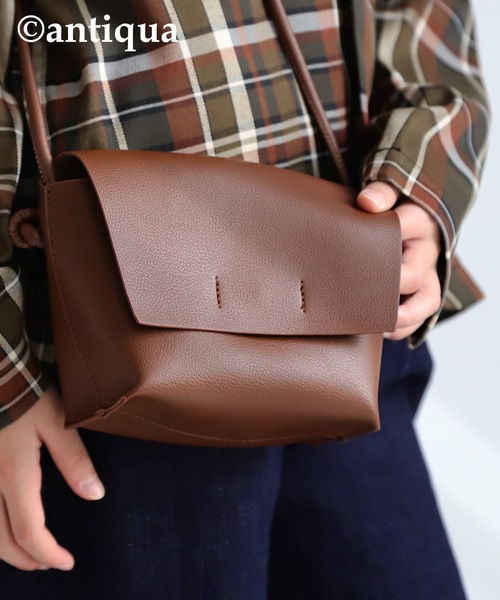 antiqua（アンティカ）の「ミニショルダーバッグ（ショルダーバッグ・レディース・ブラウン/ブラック・FREE）」の17枚目の写真