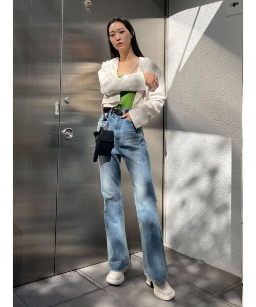 EMODA（エモダ）の「ワイドラウンドサボ（パンプス・レディース・ホワイト/グレー・SMALL/MEDIUM/LARGE）」の8枚目の写真