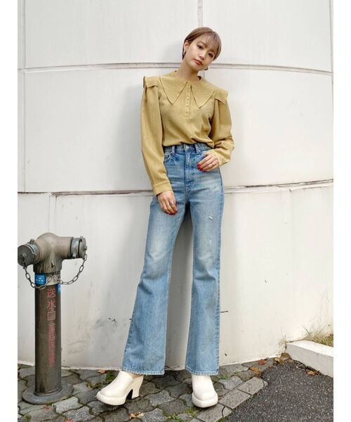 EMODA（エモダ）の「ワイドラウンドサボ（パンプス・レディース・ホワイト/グレー・SMALL/MEDIUM/LARGE）」の17枚目の写真