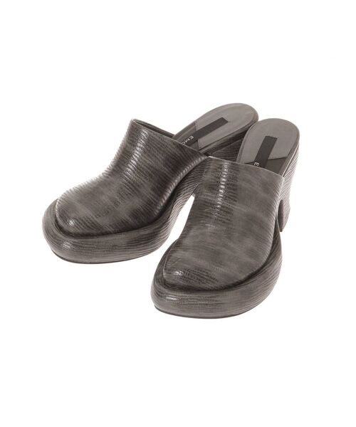 EMODA（エモダ）の「ワイドラウンドサボ（パンプス・レディース・ホワイト/グレー・SMALL/MEDIUM/LARGE）」の18枚目の写真