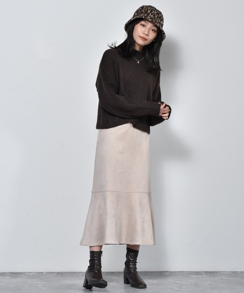 RETRO GIRL(レトロガール)の「バックZIPマーメイドスカート(スカート・レディース・ブラウン系その他/ブラック系その他/オフホワイト/ダークブラウン/ライトグリーン・FREE)」の9枚目の写真