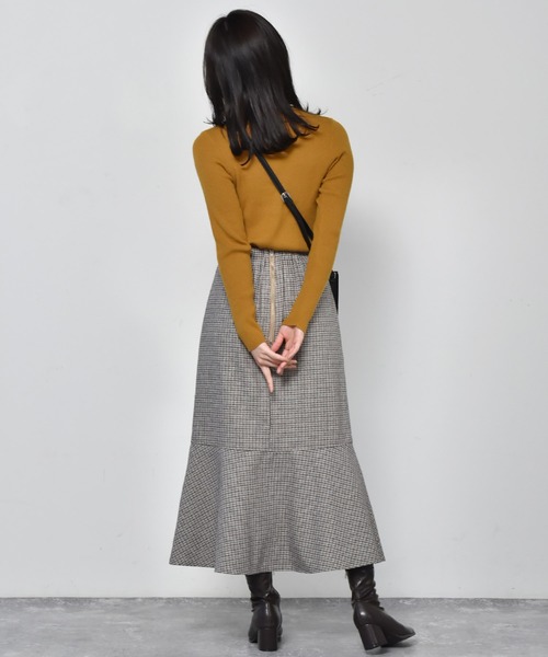 RETRO GIRL(レトロガール)の「バックZIPマーメイドスカート(スカート・レディース・ブラウン系その他/ブラック系その他/オフホワイト/ダークブラウン/ライトグリーン・FREE)」の10枚目の写真