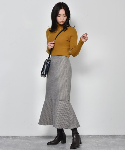 RETRO GIRL(レトロガール)の「バックZIPマーメイドスカート(スカート・レディース・ブラウン系その他/ブラック系その他/オフホワイト/ダークブラウン/ライトグリーン・FREE)」の11枚目の写真