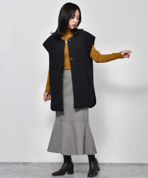 RETRO GIRL(レトロガール)の「バックZIPマーメイドスカート(スカート・レディース・ブラウン系その他/ブラック系その他/オフホワイト/ダークブラウン/ライトグリーン・FREE)」の12枚目の写真