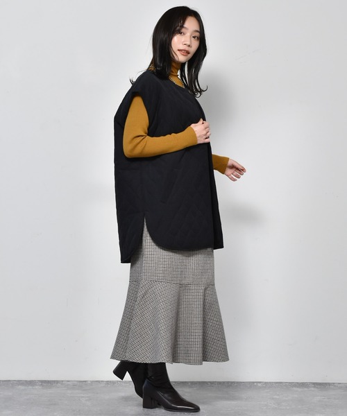 RETRO GIRL(レトロガール)の「バックZIPマーメイドスカート(スカート・レディース・ブラウン系その他/ブラック系その他/オフホワイト/ダークブラウン/ライトグリーン・FREE)」の13枚目の写真