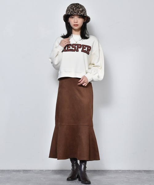 RETRO GIRL(レトロガール)の「バックZIPマーメイドスカート(スカート・レディース・ブラウン系その他/ブラック系その他/オフホワイト/ダークブラウン/ライトグリーン・FREE)」の14枚目の写真