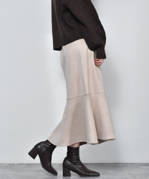 RETRO GIRL(レトロガール)の「バックZIPマーメイドスカート(スカート・レディース・ブラウン系その他/ブラック系その他/オフホワイト/ダークブラウン/ライトグリーン・FREE)」の20枚目の写真