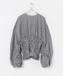 iI | iI　check shirring blouse(シャツ/ブラウス)
