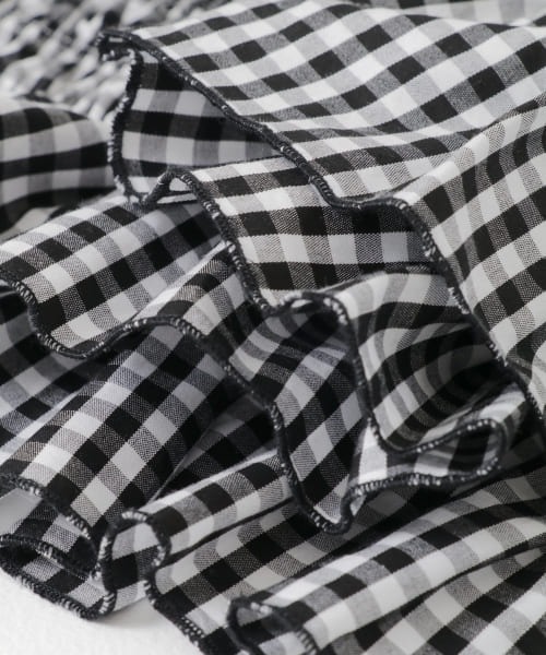 iI（アイ）の「iI　check shirring blouse（シャツ/ブラウス・レディース・ブラック系その他・ONE）」の13枚目の写真