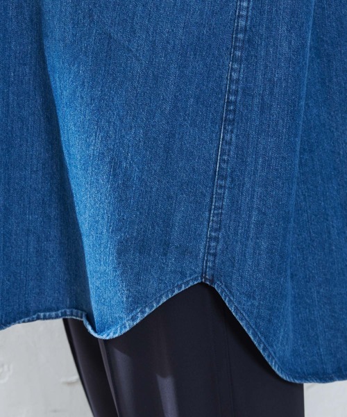 SHENERY（シーナリー）の「デニムBIGシャツ（シャツ/ブラウス・レディース・ブルー・FREE）」の22枚目の写真