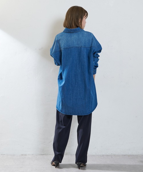 SHENERY（シーナリー）の「デニムBIGシャツ（シャツ/ブラウス・レディース・ブルー・FREE）」の15枚目の写真