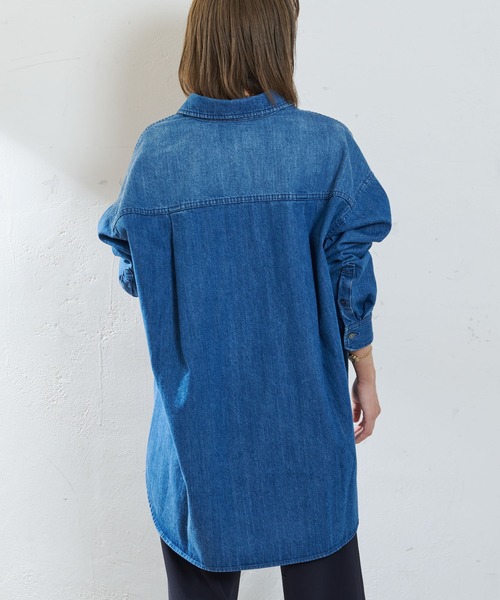 SHENERY（シーナリー）の「デニムBIGシャツ（シャツ/ブラウス・レディース・ブルー・FREE）」の6枚目の写真