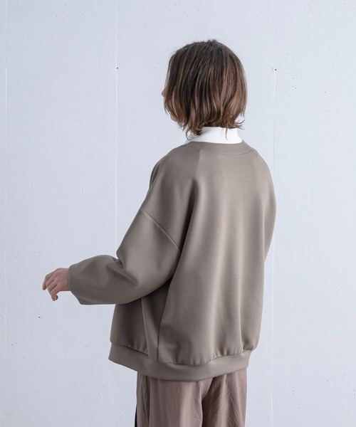 ln fortis（ロンフォルティス）の「ln fortis - ルーズフィットバルーンカーディガン（カーディガン/ボレロ・メンズ・チャコールグレー/ブラウン/グレイッシュブルー・SMALL/MEDIUM）」の11枚目の写真