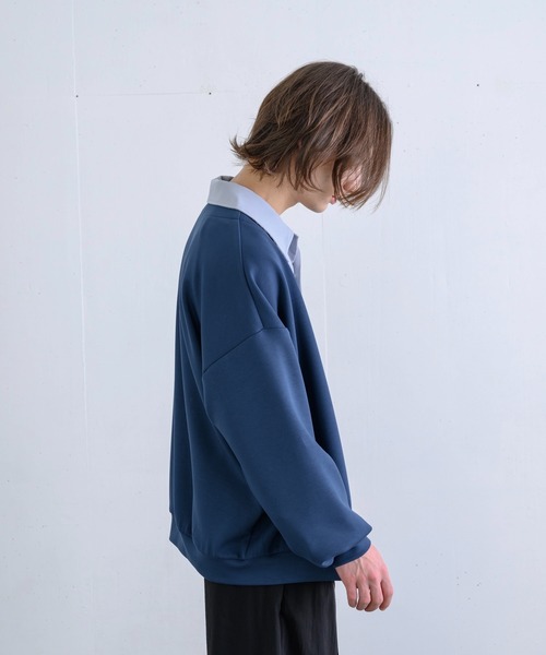 ln fortis（ロンフォルティス）の「ln fortis - ルーズフィットバルーンカーディガン（カーディガン/ボレロ・メンズ・チャコールグレー/ブラウン/グレイッシュブルー・SMALL/MEDIUM）」の17枚目の写真