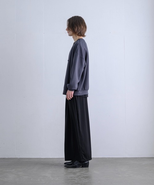 ln fortis（ロンフォルティス）の「ln fortis - ルーズフィットバルーンカーディガン（カーディガン/ボレロ・メンズ・チャコールグレー/ブラウン/グレイッシュブルー・SMALL/MEDIUM）」の22枚目の写真