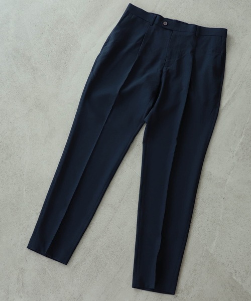 BEAMS LIGHTS（ビームスライツ）の「BEAMS LIGHTS / シアサッカー スラックス（スラックス・メンズ・ネイビー/グレー・SMALL/MEDIUM/LARGE/X-LARGE）」の2枚目の写真