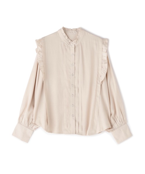 N.（N. Natural Beauty Basic）（エヌエヌナチュラルビューティーベーシック）の「【追加生産】◆リングドットタックフリルブラウス（シャツ/ブラウス・レディース・ブラック/クリーム/グレイッシュブルー/イエロー系・MEDIUM）」の19枚目の写真