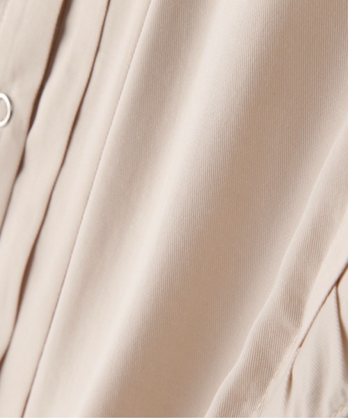 N.（N. Natural Beauty Basic）（エヌエヌナチュラルビューティーベーシック）の「【追加生産】◆リングドットタックフリルブラウス（シャツ/ブラウス・レディース・ブラック/クリーム/グレイッシュブルー/イエロー系・MEDIUM）」の20枚目の写真