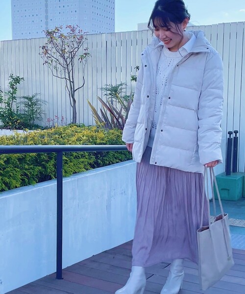 Cutie Blonde（キューティーブロンド）の「◆【S-L】透かし編みカラーニット（ニット/セーター・レディース・ピンク/アイボリー/黄緑系・01/02/03）」の8枚目の写真