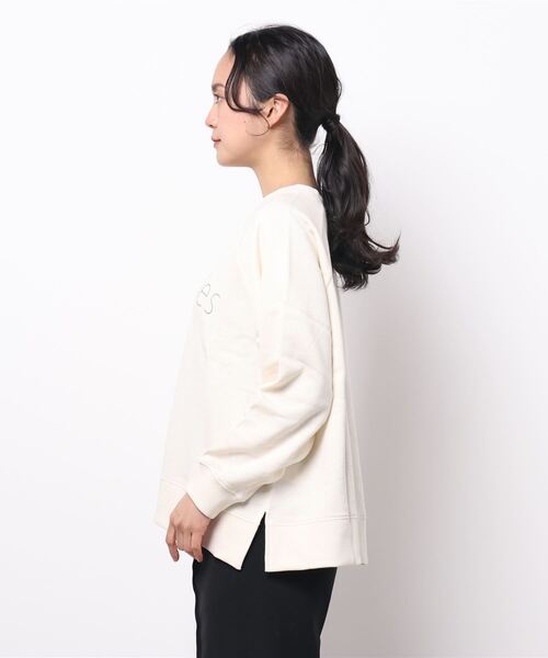 Samansa Mos2(サマンサ モスモス)の「ぽこぽこ刺繍裏毛スウェット(スウェット・レディース・イエロー/キナリ/チャコール/ベージュ・フリ-)」の7枚目の写真