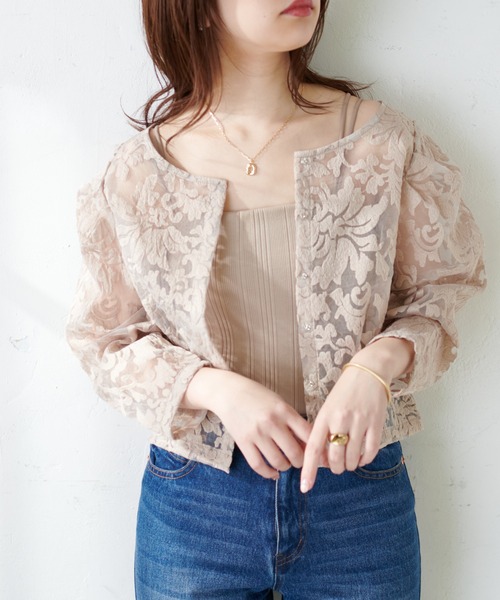 natural couture（ナチュラルクチュール）の「オリエンタル刺繍ブラウス（シャツ/ブラウス・レディース・アイボリー/ラベンダー/ピンクベージュ・FREE）」の3枚目の写真