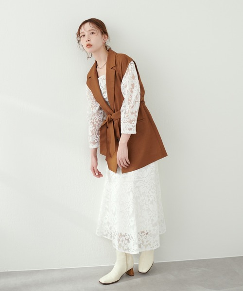 natural couture（ナチュラルクチュール）の「オリエンタル刺繍ブラウス（シャツ/ブラウス・レディース・アイボリー/ラベンダー/ピンクベージュ・FREE）」の5枚目の写真