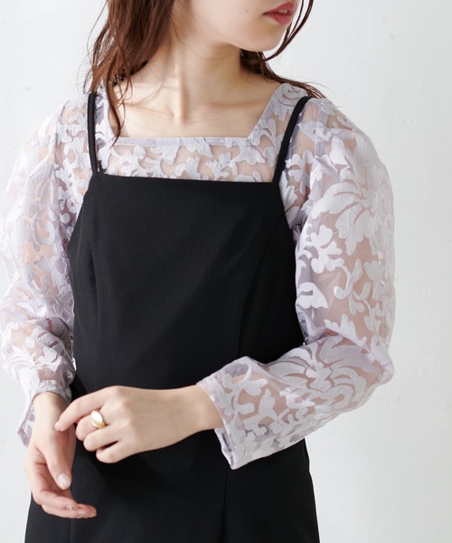 natural couture（ナチュラルクチュール）の「オリエンタル刺繍ブラウス（シャツ/ブラウス・レディース・アイボリー/ラベンダー/ピンクベージュ・FREE）」の13枚目の写真