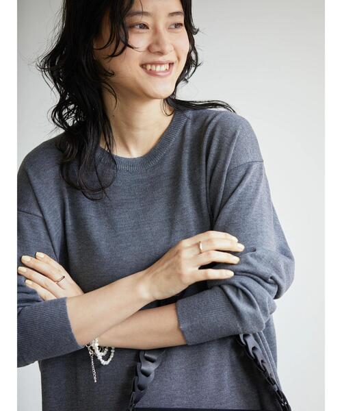 ダイアグラム バックプリーツ ニットワンピース 36 ダイアグラム