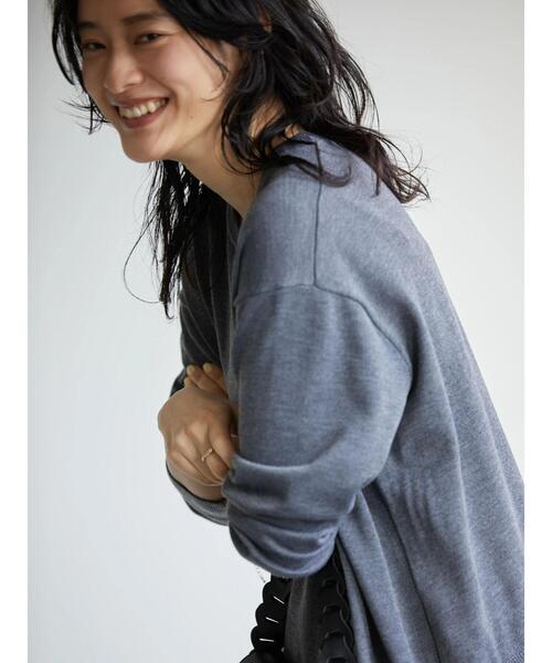 AMERICAN HOLIC（アメリカンホリック）の「バックプリーツニットワンピース（ワンピース・レディース・チャコールグレー/ネイビー・M/L）」の17枚目の写真