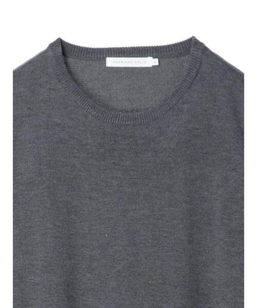 AMERICAN HOLIC（アメリカンホリック）の「バックプリーツニットワンピース（ワンピース・レディース・チャコールグレー/ネイビー・M/L）」の15枚目の写真