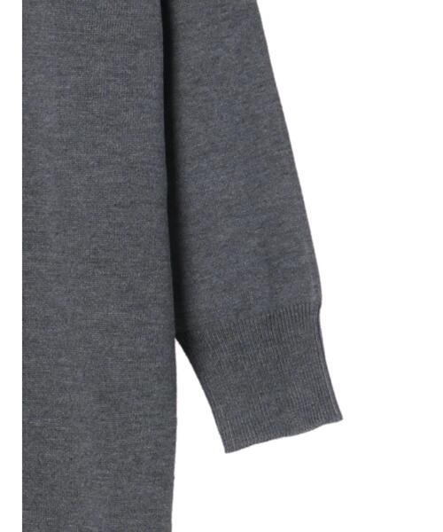 AMERICAN HOLIC（アメリカンホリック）の「バックプリーツニットワンピース（ワンピース・レディース・チャコールグレー/ネイビー・M/L）」の14枚目の写真