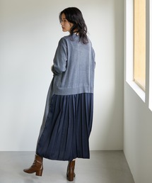 AMERICAN HOLIC | バックプリーツニットワンピース(ワンピース)