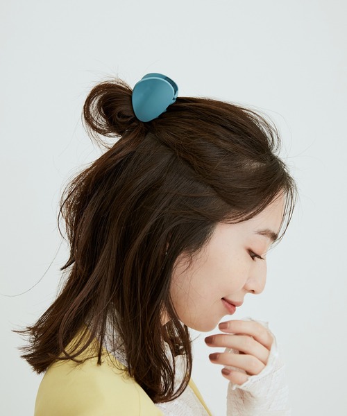 VIS（ビス）の「ラウンドヘアークリップ（バレッタ/ヘアクリップ・レディース・ベージュ/ブルー系その他6・FREE）」の8枚目の写真