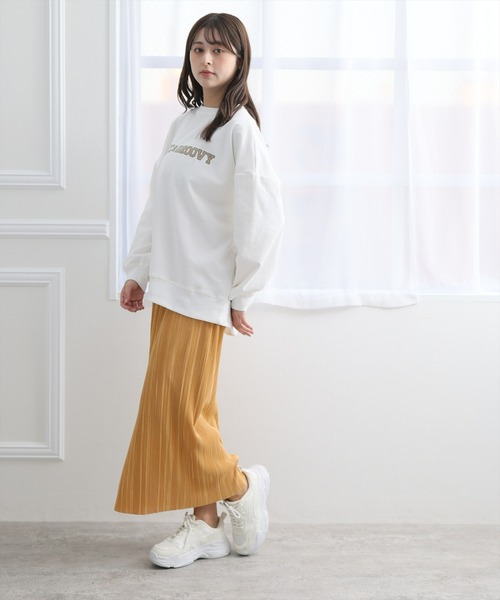 clear（クリア）の「【ZOZO限定】サテンプリーツタイトスカート（スカート・レディース・パープル/ターコイズブルー/イエロー/モカ/ピンクベージュ/ライトグリーン・F）」の17枚目の写真