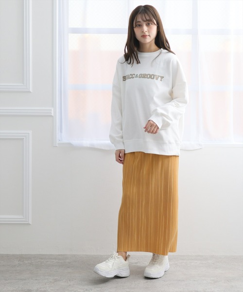 clear（クリア）の「【ZOZO限定】サテンプリーツタイトスカート（スカート・レディース・パープル/ターコイズブルー/イエロー/モカ/ピンクベージュ/ライトグリーン・F）」の19枚目の写真