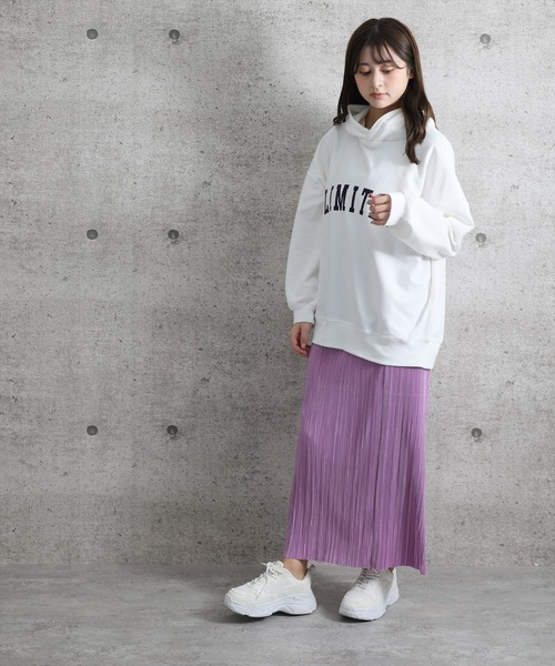 clear（クリア）の「【ZOZO限定】サテンプリーツタイトスカート（スカート・レディース・パープル/ターコイズブルー/イエロー/モカ/ピンクベージュ/ライトグリーン・F）」の15枚目の写真