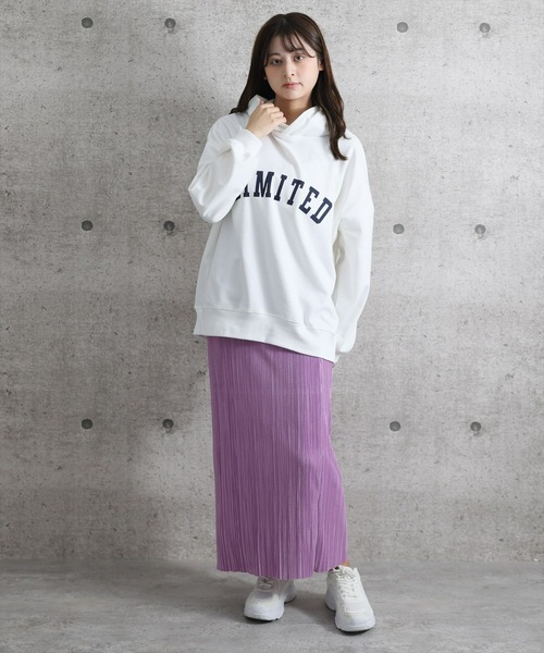 clear（クリア）の「【ZOZO限定】サテンプリーツタイトスカート（スカート・レディース・パープル/ターコイズブルー/イエロー/モカ/ピンクベージュ/ライトグリーン・F）」の16枚目の写真