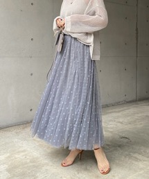 DouDou | ドットフロッキーチュールスカート(スカート)