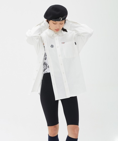 ROMANTIC CROWN(ロマンティッククラウン)の「【ROMANTIC CROWN】DOUBLE BUTTON OXFORD SHIRT / ロマンティッククラウン ダブル ボタン オックスフォード シャツ(シャツ/ブラウス・メンズ・ホワイト/ブルー・MEDIUM/SMALL/LARGE)」の6枚目の写真