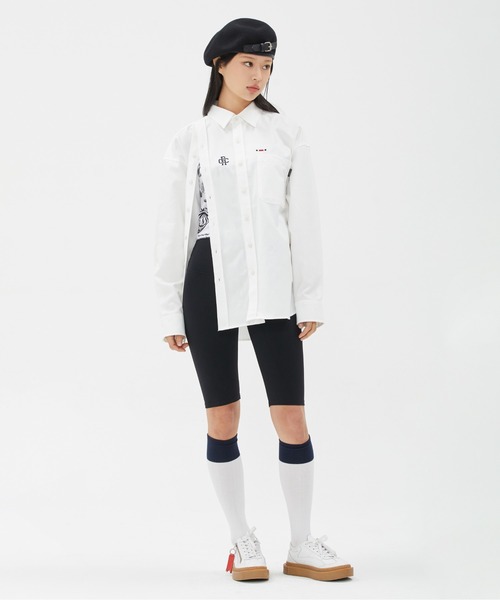 ROMANTIC CROWN(ロマンティッククラウン)の「【ROMANTIC CROWN】DOUBLE BUTTON OXFORD SHIRT / ロマンティッククラウン ダブル ボタン オックスフォード シャツ(シャツ/ブラウス・メンズ・ホワイト/ブルー・MEDIUM/SMALL/LARGE)」の7枚目の写真