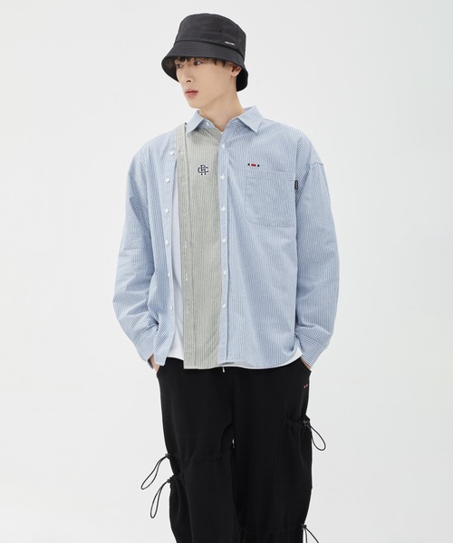 ROMANTIC CROWN(ロマンティッククラウン)の「【ROMANTIC CROWN】DOUBLE BUTTON OXFORD SHIRT / ロマンティッククラウン ダブル ボタン オックスフォード シャツ(シャツ/ブラウス・メンズ・ホワイト/ブルー・MEDIUM/SMALL/LARGE)」の19枚目の写真