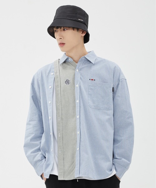 ROMANTIC CROWN(ロマンティッククラウン)の「【ROMANTIC CROWN】DOUBLE BUTTON OXFORD SHIRT / ロマンティッククラウン ダブル ボタン オックスフォード シャツ(シャツ/ブラウス・メンズ・ホワイト/ブルー・MEDIUM/SMALL/LARGE)」の17枚目の写真