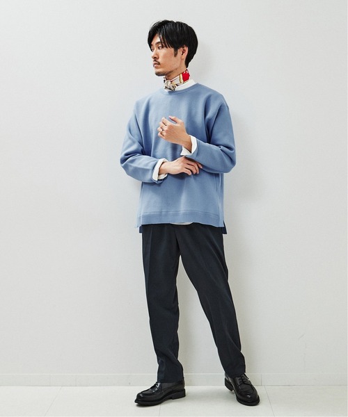 EDIFICE(エディフィス)の「ウォッシャブル シャンブレー バンドカラー シャツ(シャツ/ブラウス・メンズ・モスグリーン/ベージュ/ネイビー/ホワイト・MEDIUM/SMALL/LARGE/X-LARGE)」の10枚目の写真