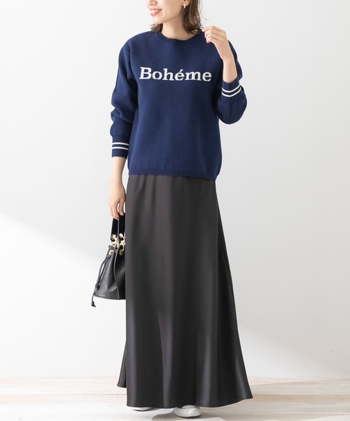 URBAN RESEARCH Sonny Label（アーバンリサーチサニーレーベル）の「バイアスマーメイドサテンスカート（スカート・レディース・グリーン/グレー/ブラック・FREE）」の13枚目の写真