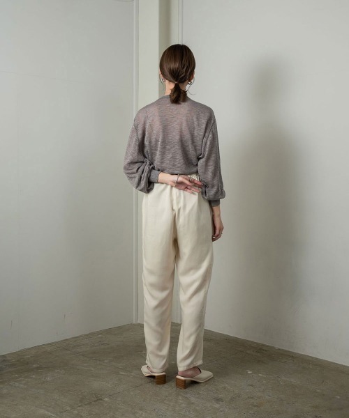 Amiur(エミレ)の「stitch sheer pullover(Tシャツ/カットソー・レディース・グレー/ミント/ラベンダー・FREE)」の12枚目の写真