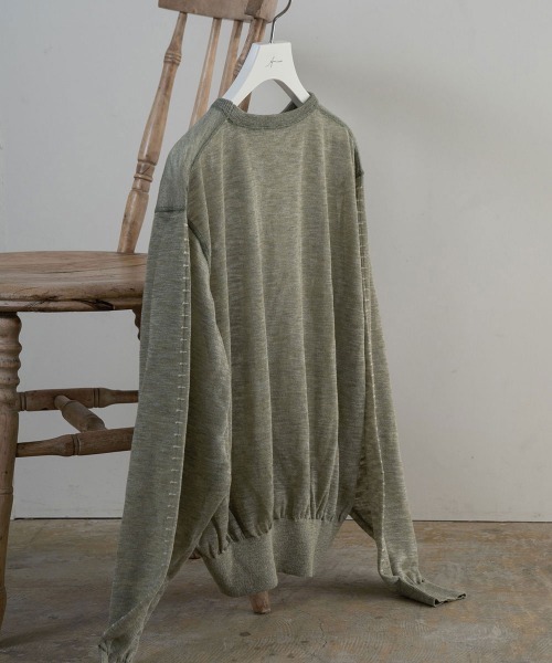 Amiur(エミレ)の「stitch sheer pullover(Tシャツ/カットソー・レディース・グレー/ミント/ラベンダー・FREE)」の22枚目の写真