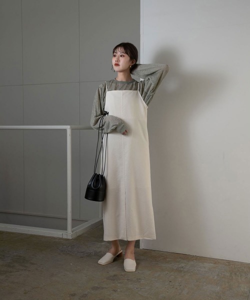 Amiur(エミレ)の「stitch sheer pullover(Tシャツ/カットソー・レディース・グレー/ミント/ラベンダー・FREE)」の17枚目の写真