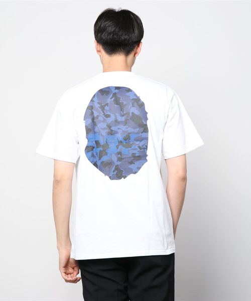 A BATHING APE(アベイシングエイプ)の「SAND CAMO BIG APE HEAD TEE M(Tシャツ/カットソー・メンズ・ブラック系その他/ホワイト×ネイビー/ブラック×ブルー/ホワイト系その他2・LARGE/SMALL/X-LARGE/XX-LARGE/XXX-LARGE/MEDIUM)」の7枚目の写真